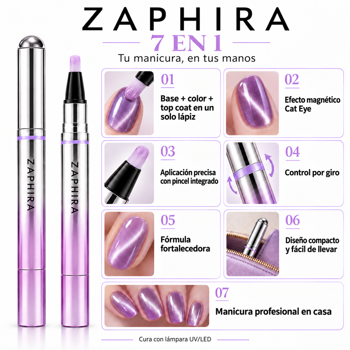 Zaphira | Set de Gel para Uñas